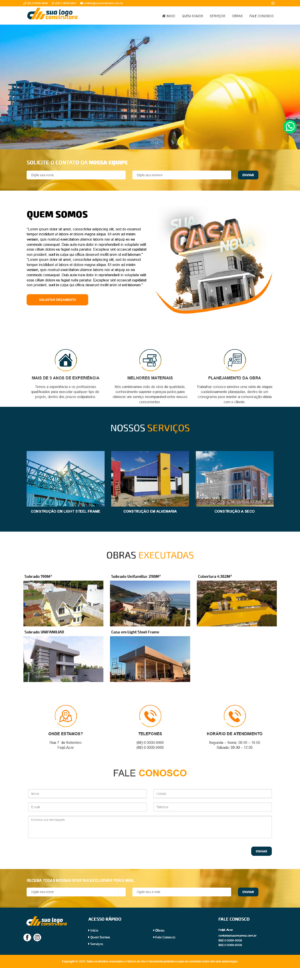 Site Institucional em PHP Tema Construção - Image 2